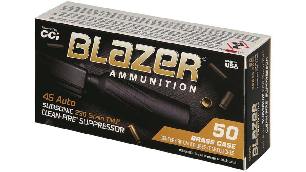 CCI 5230S Blazer 45ACP 230gr Total Metal Jacket 50/Box