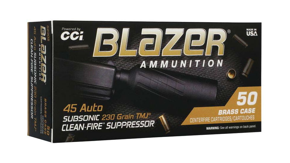 CCI 5230S Blazer 45ACP 230gr Total Metal Jacket 50/Box