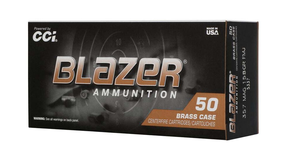CCI 5337 Blazer 357Mag 158gr Full Metal Jacket 50/Box