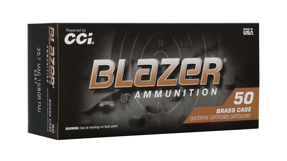 CCI 5337 Blazer 357Mag 158gr Full Metal Jacket 50/Box