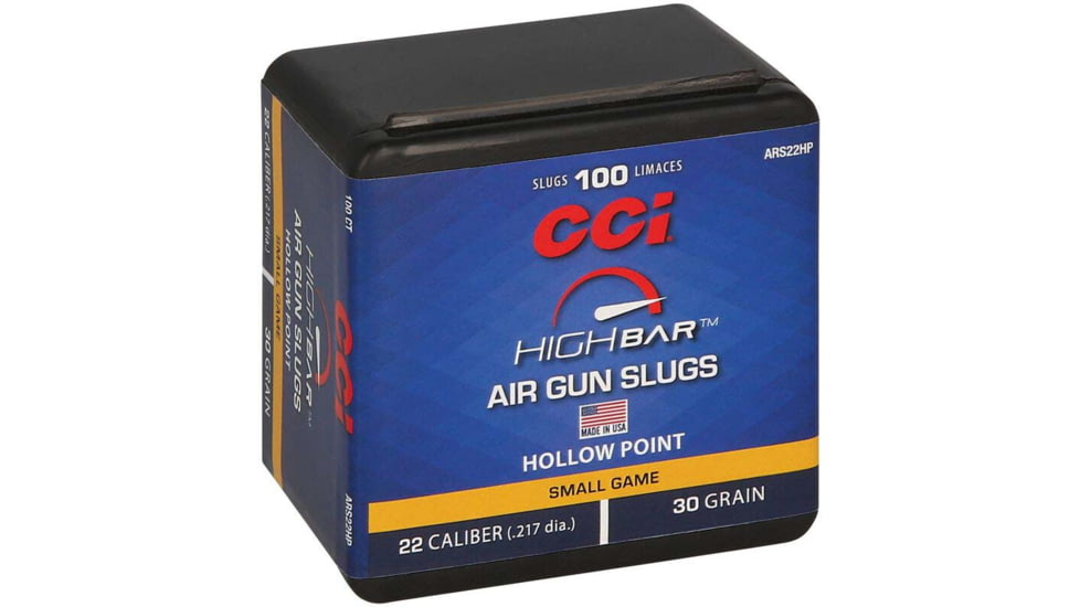 CCI ARS22HP High Bar Air Gun Slug 22Cal 30gr Hollow Point 100 Per Box/5 Case