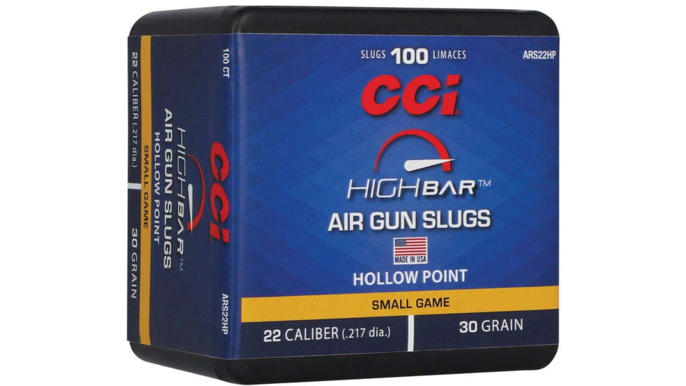 CCI ARS22HP High Bar Air Gun Slug 22Cal 30gr Hollow Point 100 Per Box/5 Case