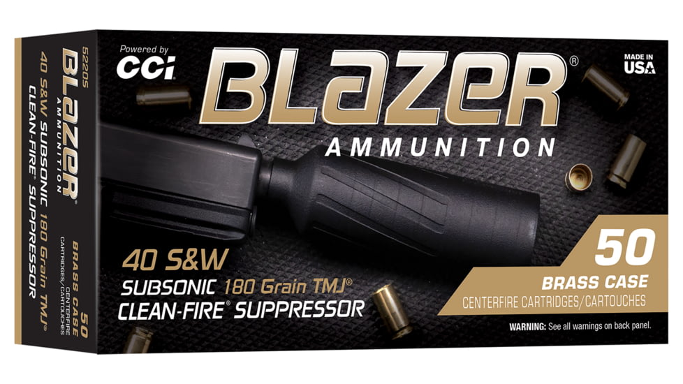 CCI Pistol Ammo Blazer Brass 40 180 Tmj 50/10, 5220S