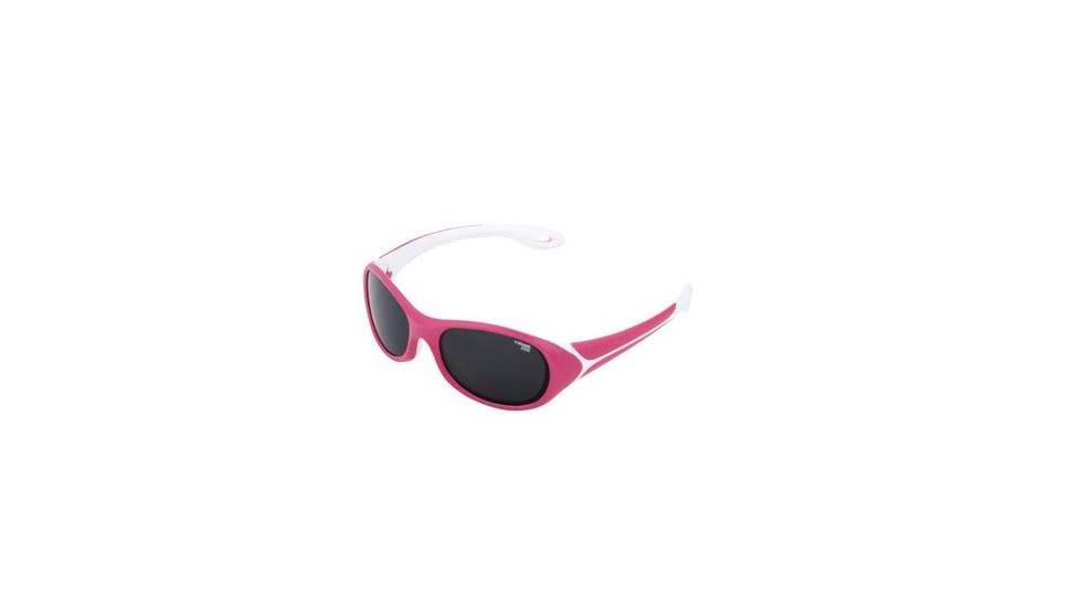 Cebe Flipper Sunglass Raspberry/White Frame, Grey Lens CBFLIP2