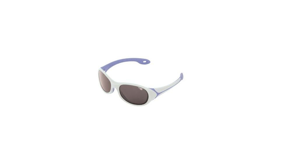 Cebe Flipper Sunglass White/Lavender Frame, Grey Lens CBFLIP4