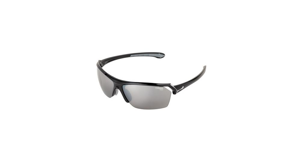 Cebe Wild Sunglass Black Frame, Grey Silver/Yellow/Clear Lens CBWILD5