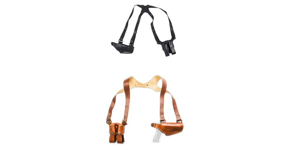 Cebeci Arms 1911 and All Clones Leather Horizontal Shoulder Holster LHS 21020, Black, Tan