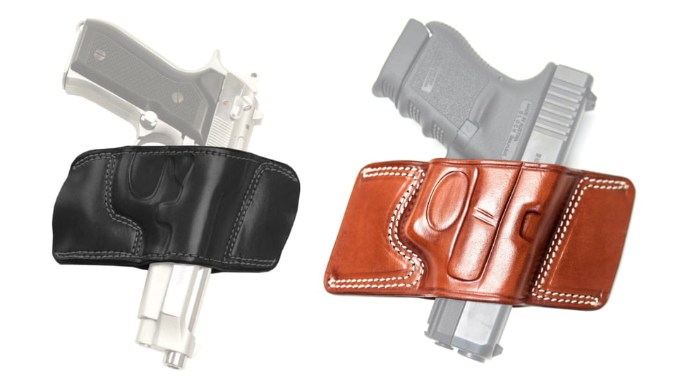 Cebeci Arms Bersa Leather Bikini Holster 20863, Black, Tan