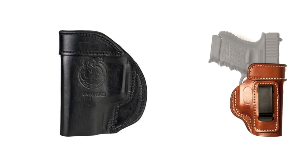 Cebeci Arms Bersa Leather IWB Holster Reinforced Mouth 20799, Black, Tan