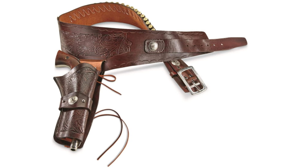 Cebeci Arms Cowboy Single Action Belt And Holster, .44/.45 Caliber, Tan, Medium, 604872TM