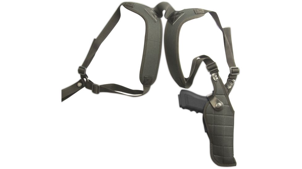 Cebeci Arms Nylon Vertical Shoulder Holster CTO for One Size Fits Most Autos and Revolvers, Black, Right 10337RB01