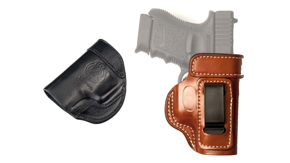 Cebeci Arms CZ Leather IWB Holster Reinforced Mouth 20799, Black, Tan
