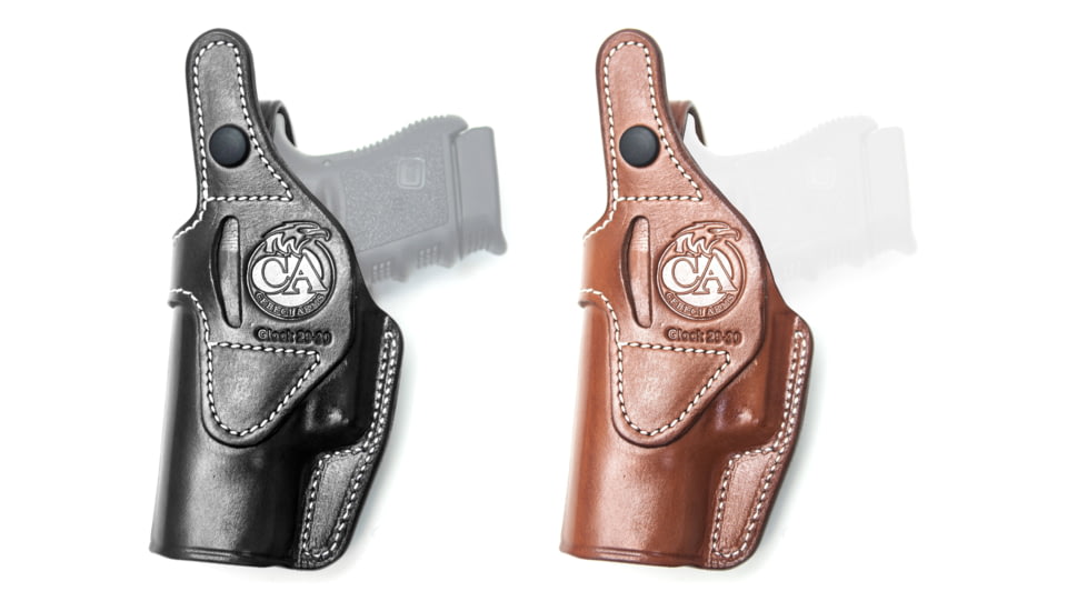 Cebeci Arms H&K Leather IWB Holster, Black, Tan