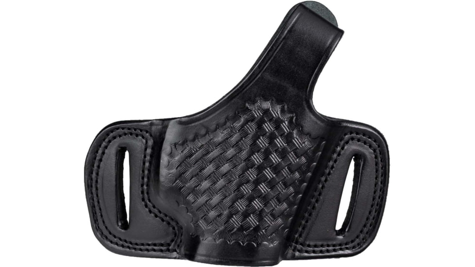 Cebeci Arms Leather Half Pancake Holster B.weave for Ruger GP100, Black, Right 20955RB45