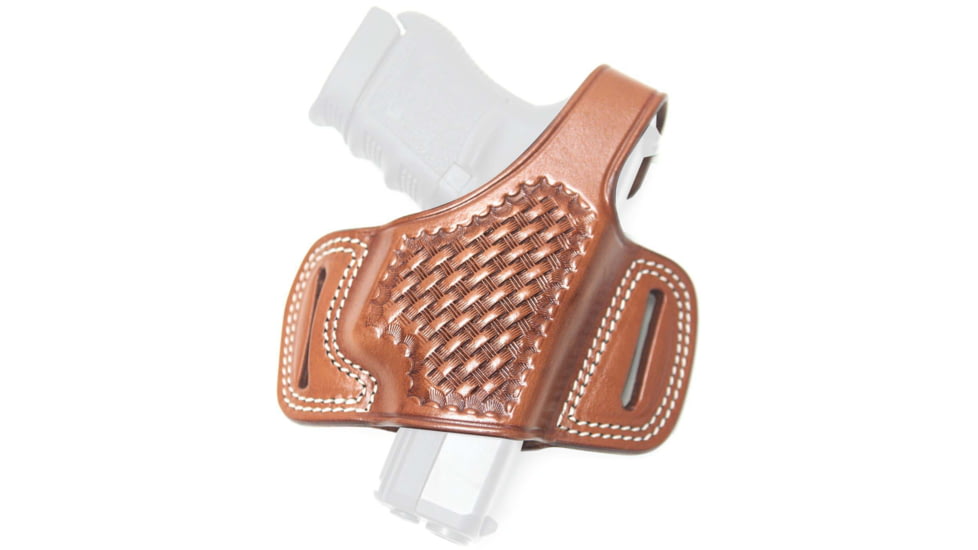 Cebeci Arms Leather Half Pancake Holster B.weave for Ruger P85, P89, P90, P91, Tan, Right 20955RT47