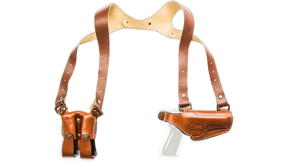 Cebeci Arms Leather Horiz. Shoulder Holster LHS for 1911 and All Clones 3.5in, Tan, Right 21020RT02