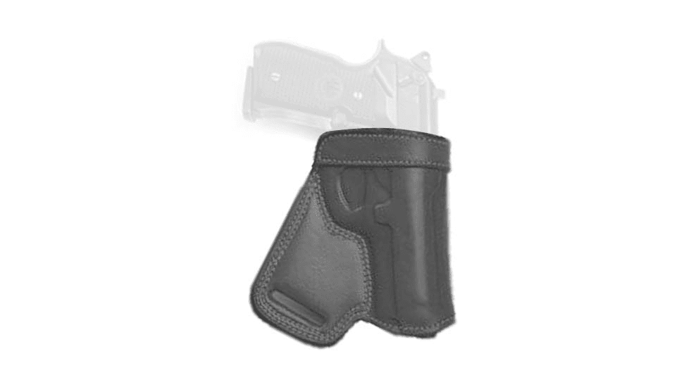 Cebeci Arms Leather Small of the Back Sob Holsters, Canik TP9, Left, Black, 20894LB84