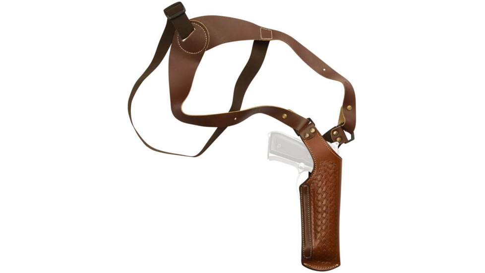 Cebeci Arms Leather Vertical Shoulder Holster YYL for Fits Most Semi-Autos and Revolvers, Tan, Left 21068LT01
