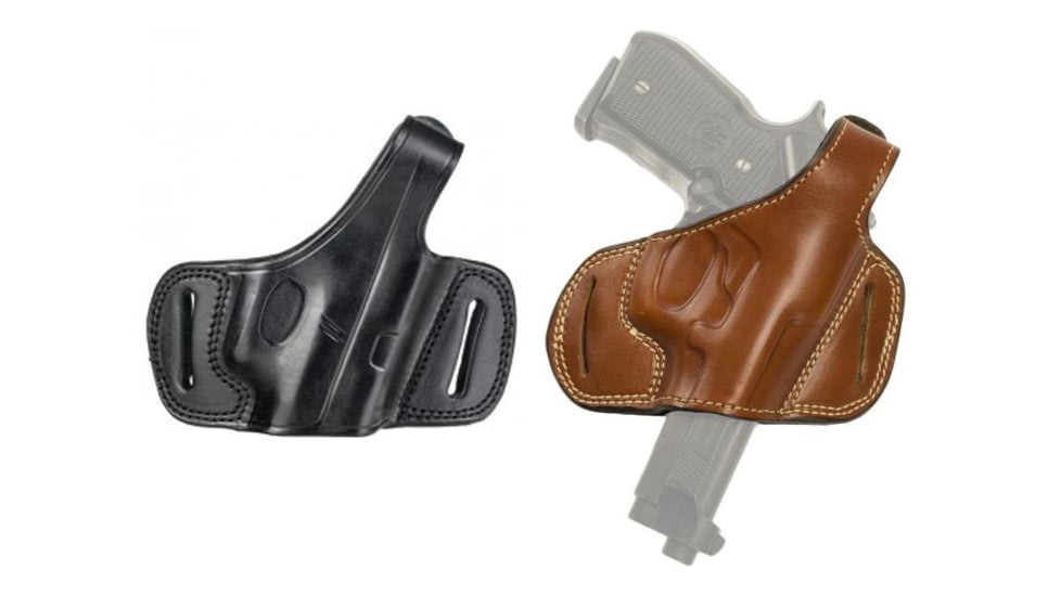 Cebeci Arms Sig Sauer Leather Half Pancake Holster 20887, Black, Tan