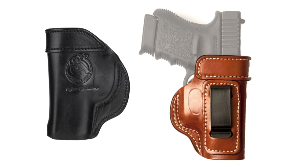 Cebeci Arms Sig Sauer Leather IWB Holster Reinforced Mouth 20799, Black, Tan