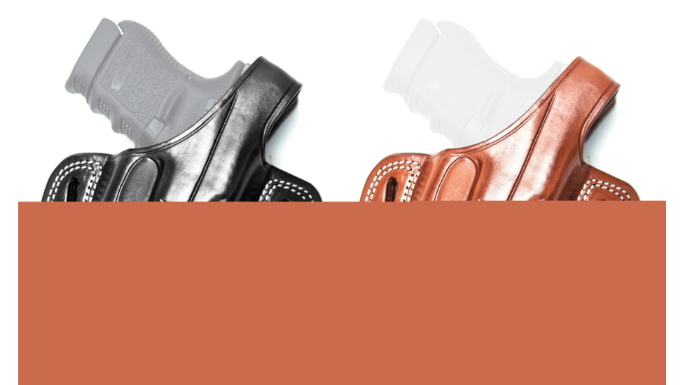 Cebeci Arms Sig Sauer Leather Open Muzzle Pancake Holster, Black, Tan