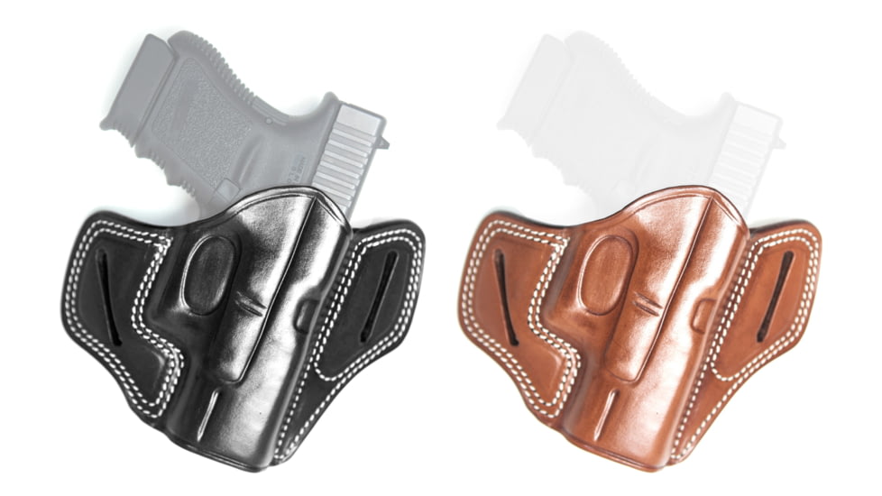 Cebeci Arms Sig Sauer Leather Pancake Tactical-Grip Holster, Black, Tan