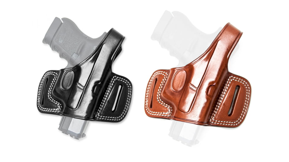 Cebeci Arms Walther Leather Half Pancake Holster 20887, Black, Tan