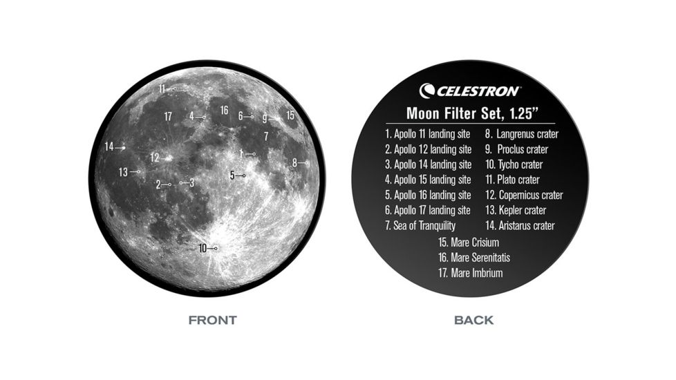 Celestron 1.25in Moon Filter Set 94315