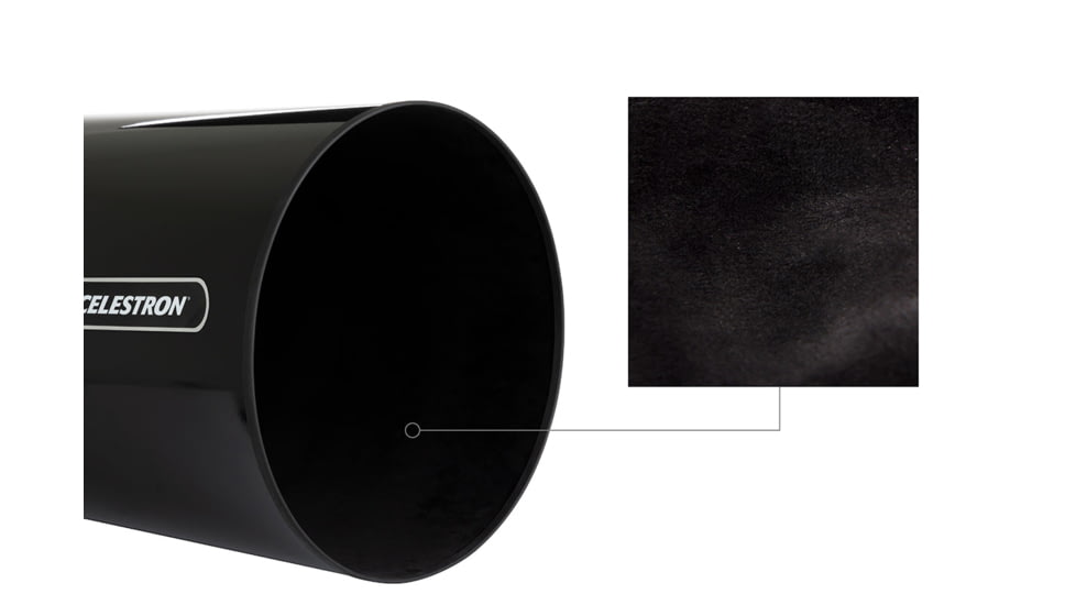 Celestron Aluminum Dew Shield And Cap, 14in, Black, 94024