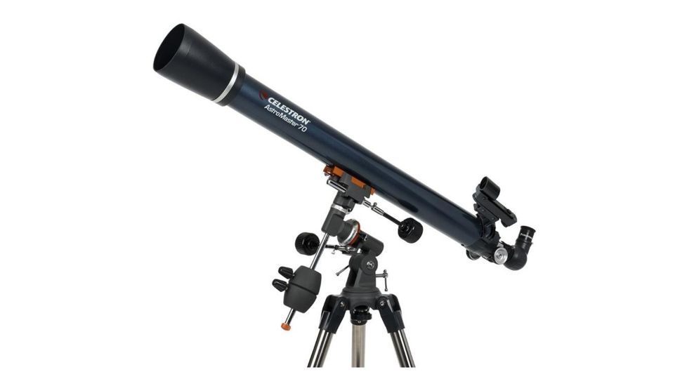 Celestron AstroMaster 70 EQ Equatorial Refractor Telescope, New w/ Equatorial Mount - 21062
