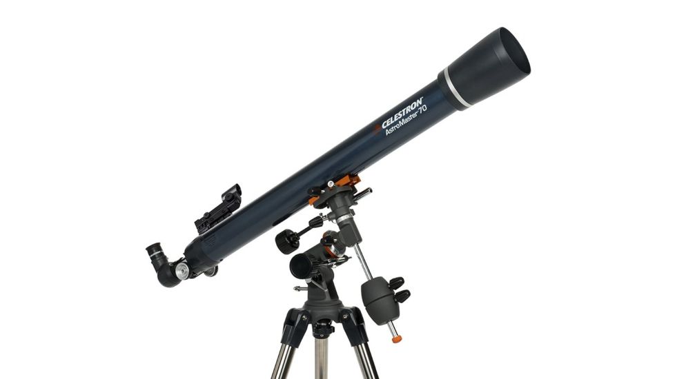 Celestron AstroMaster 70 EQ Equatorial Refractor Telescope, New w/ Equatorial Mount - 21062