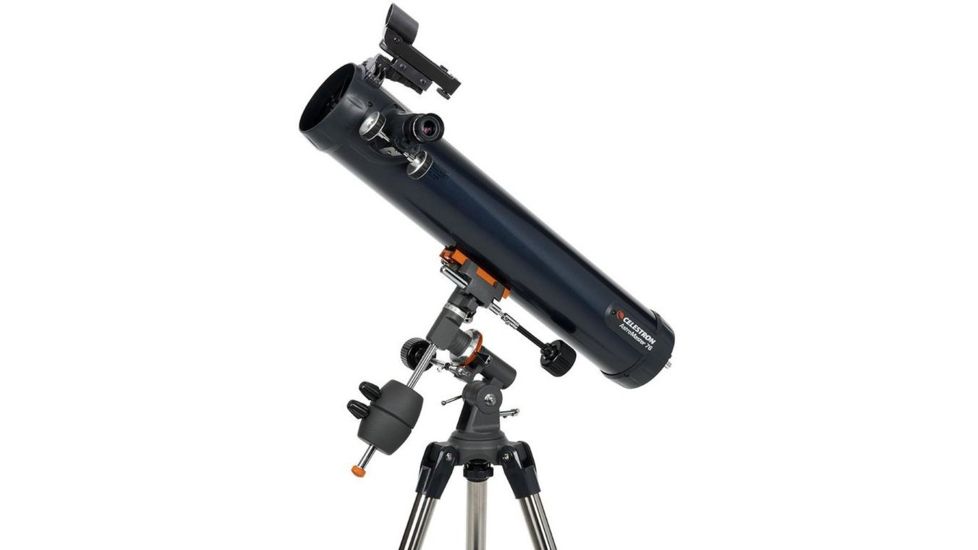 Celestron AstroMaster 76 EQ Equatorial 76x Magnification Reflector Telescope 31035