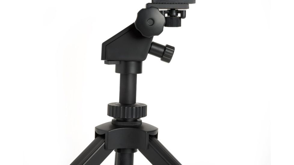 Celestron C70 Mini Mak 25-75x Zoom Angled Spotting Scope, Black w/ Table Tripod 52238