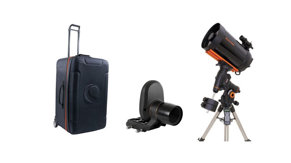 Celestron CGEM 1100 Schmidt Cassegrain Computerized Telescope 11099 w/ NexStar 8in Telescope Carrying Case 94004 and StarSense Accessory 94005