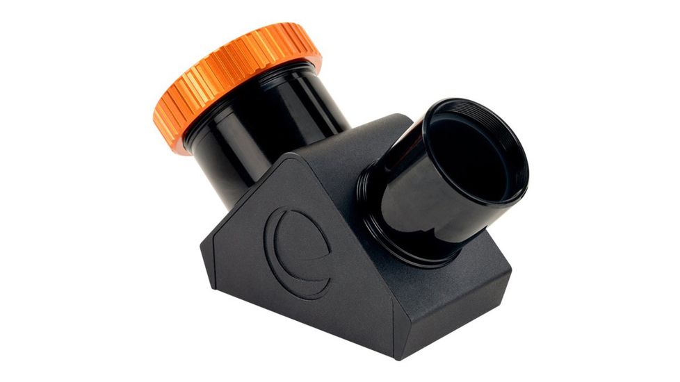 Celestron Dielectric Star Diagonal, 1.25in w/ Twist-Lock, Black/Orange, 93571