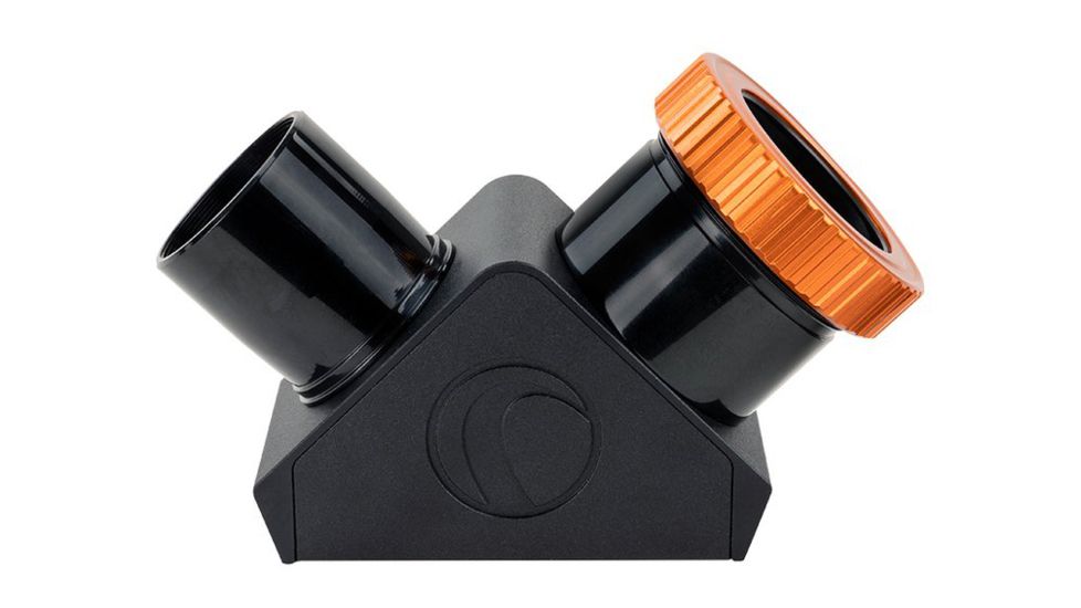 Celestron Dielectric Star Diagonal, 1.25in w/ Twist-Lock, Black/Orange, 93571