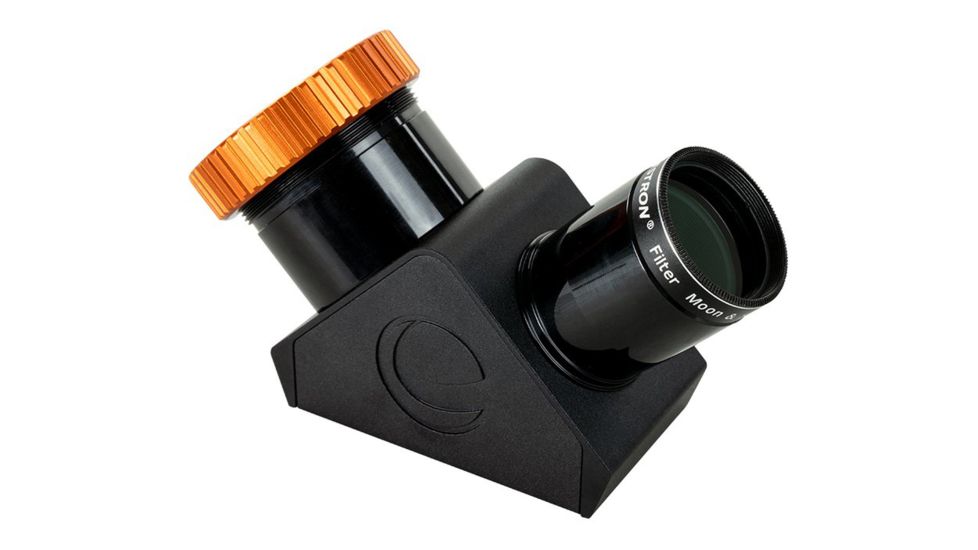 Celestron Dielectric Star Diagonal, 1.25in w/ Twist-Lock, Black/Orange, 93571