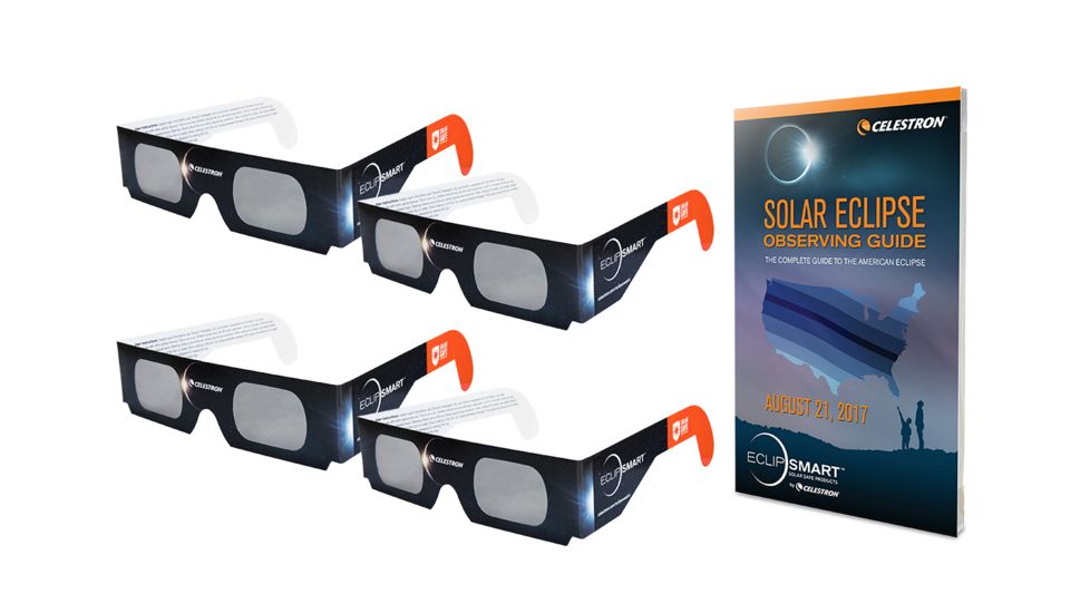 Celestron EclipSmart Solar Shades Observing Kit, Black, 44405