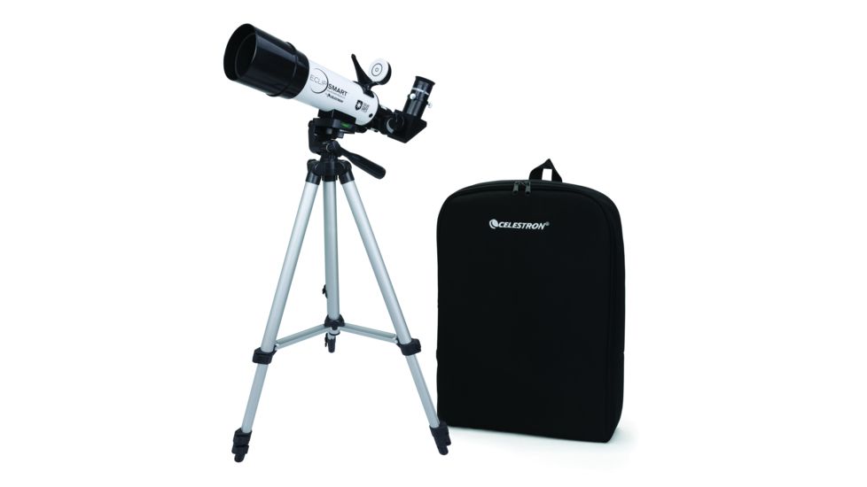Celestron EclipSmart Travel Solar Telescope 50, w/Backpack, Black, 22060