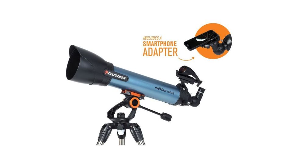 Celestron Inspire 100AZ Telescope, Refractor 22403