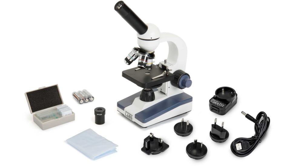 Celestron Labs CM1000C Compound Microscope,10x,25x Eyepieces and 4x,10x,40 Objective Lenses 44129