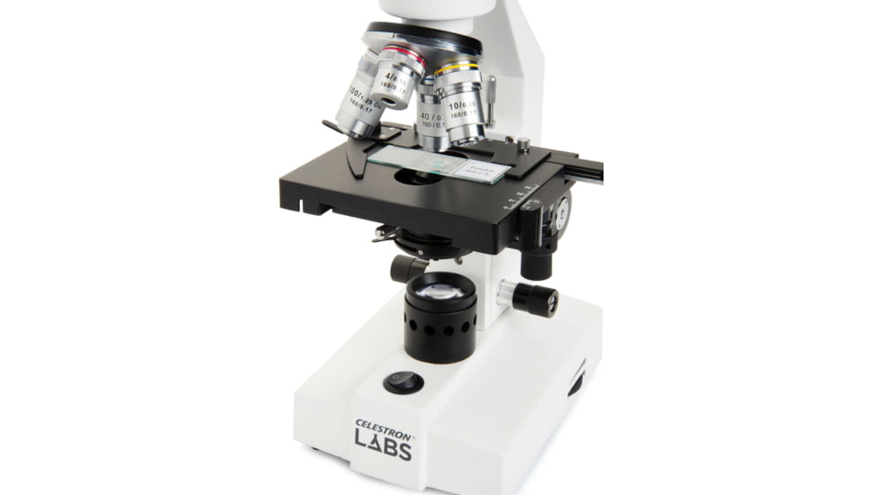 Celestron Labs CM2000CF Compound Microscope,10x,20x Eyepieces and 4x,10x,40x,100x Achromatic Objective Lenses 44130