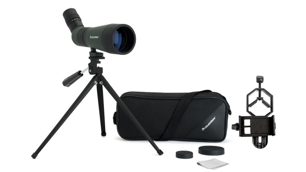 Celestron Land Scout 12-36x60mm Spotting Scope, Green/Black, 52422