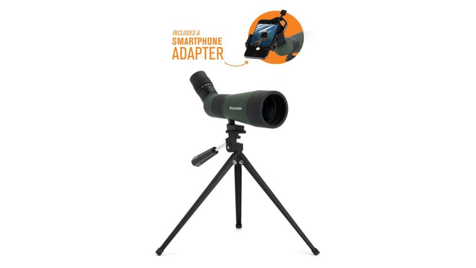 Celestron Land Scout 12-36x60mm Spotting Scope, Green/Black, 52422