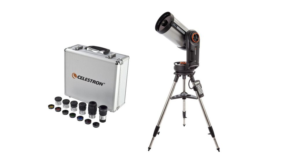 Celestron NexStar Evolution 8 Schmidt-Cassegrain Telescope w/ WIFI 12091 w/ Eyepiece - Filter Accessory Kit 94303