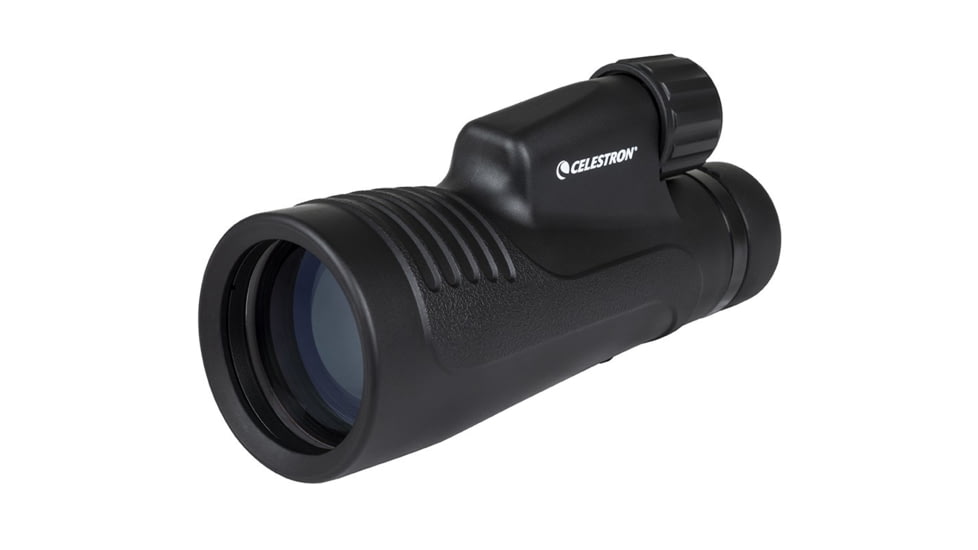Celestron Outland X 10x50 Monocular w/ Smartphone Adapter, 16.8 mm, Bak-4, Multicoated, Black, 72370