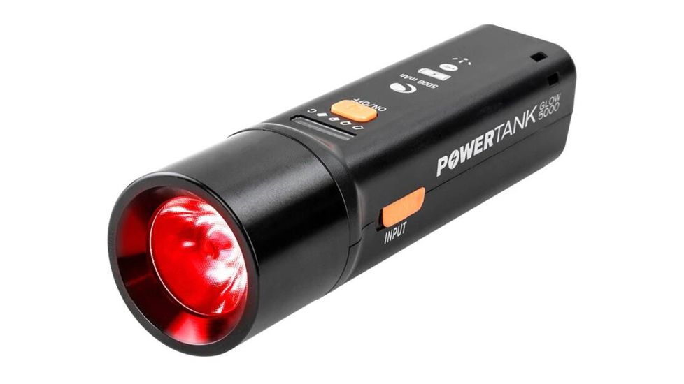 Celestron Power Tank Glow 5000mAh, Red Flashlight, Black, 93585