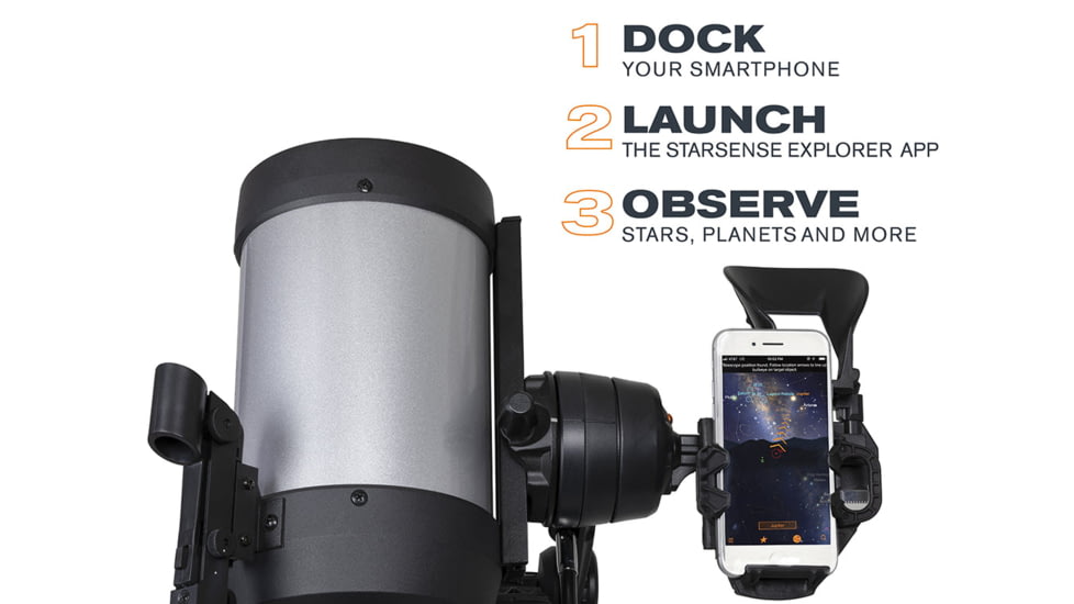 Celestron Starsense Explorer DX 5in SCT Telescope, Silver/Black, 22462