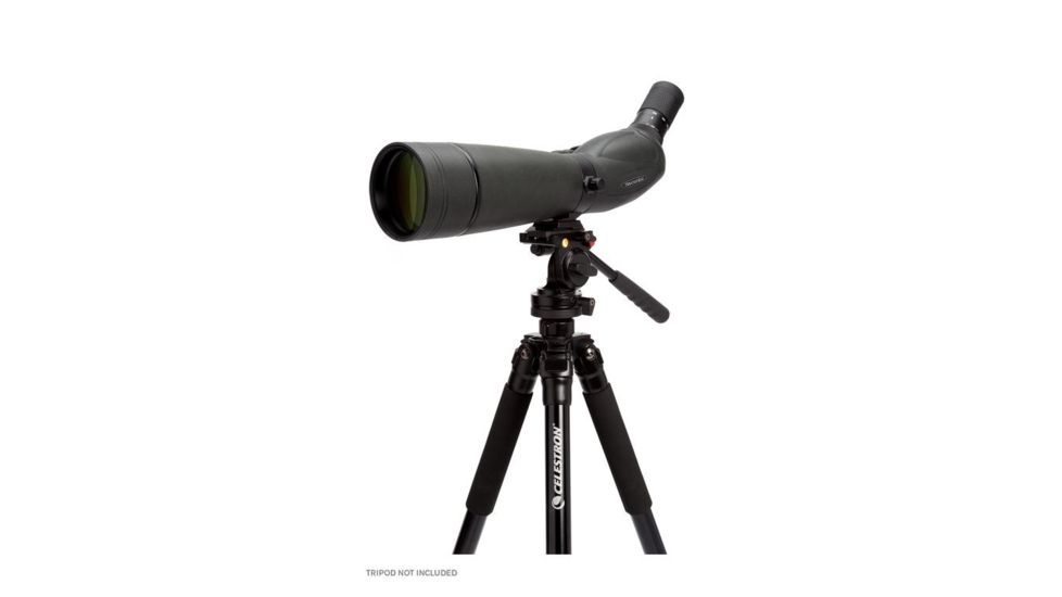 OpticsPlanet Exclusive Celestron TrailSeeker 20-60x80mm Spotting Scope w/TS Tripod &amp; Smartphone Adapter, Black, 52332-OP-DS