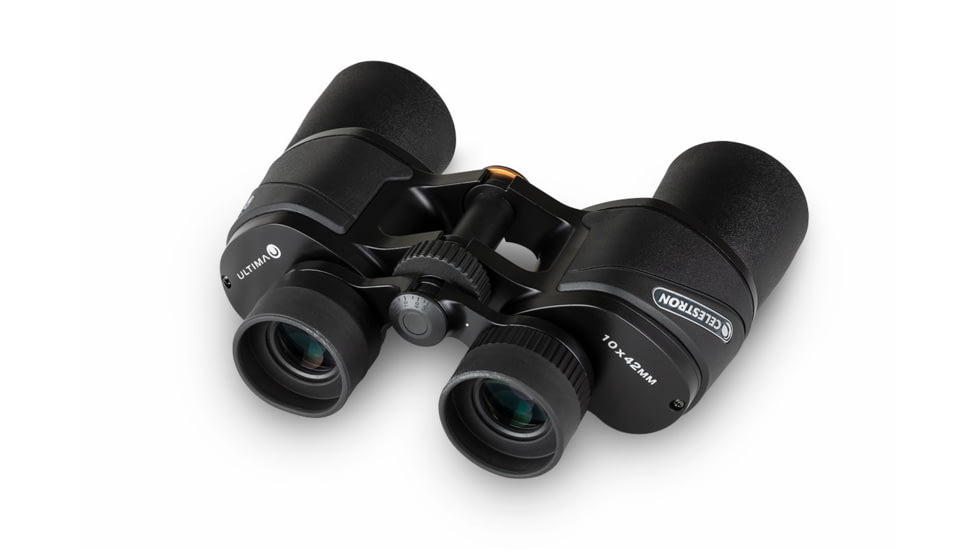 Celestron Ultima 10x42mm Porro Binocular, 15 mm, Bak-4, Multicoated, Black, 72253